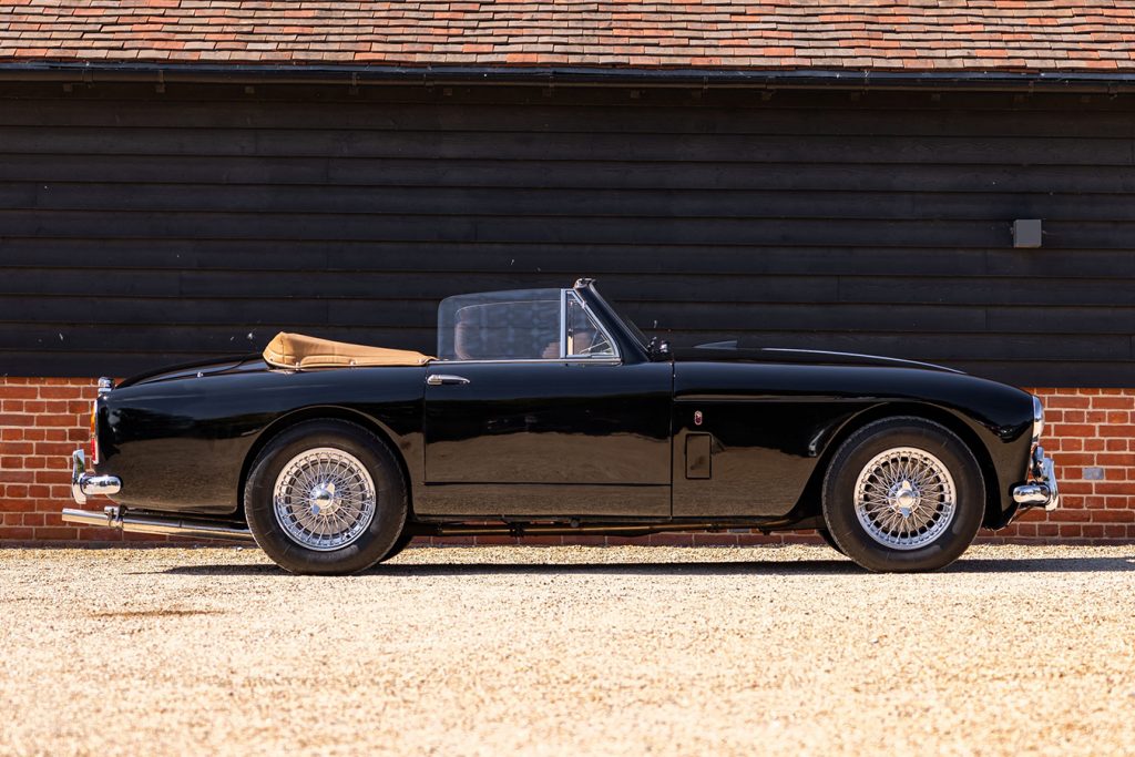 Black beauty. Rare classic Aston Martin convertible now available at Nicholas Mee